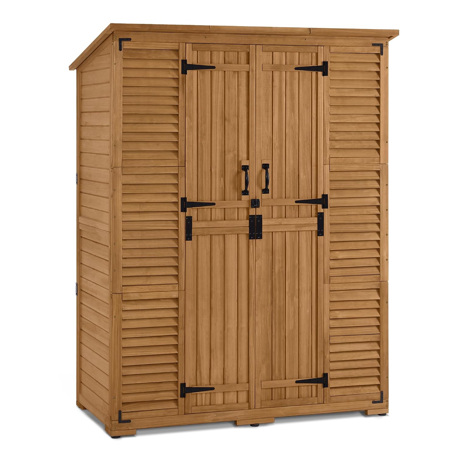 Gardening Tools Of - Outdoor Storage Cabinet with Shelves, Wooden