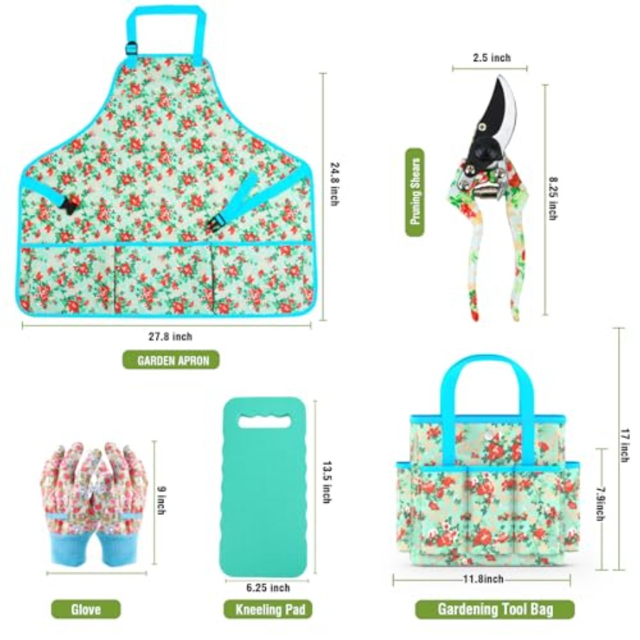 Garden Tools Set 10 Pcs Heavy  - Gardening Tools Set Gift 评论和价格