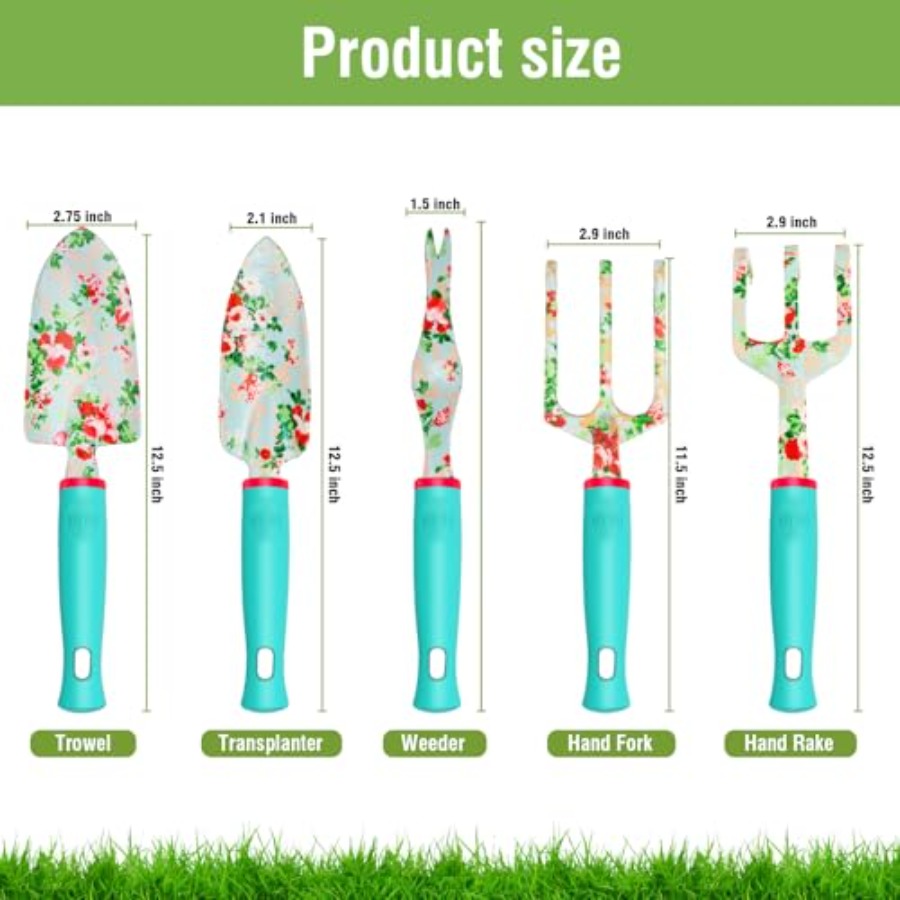Garden Tools Set 10 Pcs Heavy  - Gardening Tools Set Gift 评论和价格
