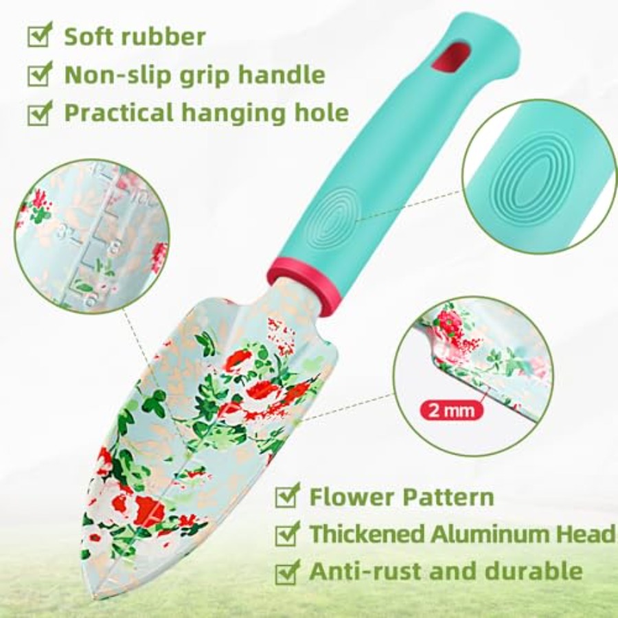 Garden Tools Set 10 Pcs Heavy  - Gardening Tools Set Gift 评论和价格