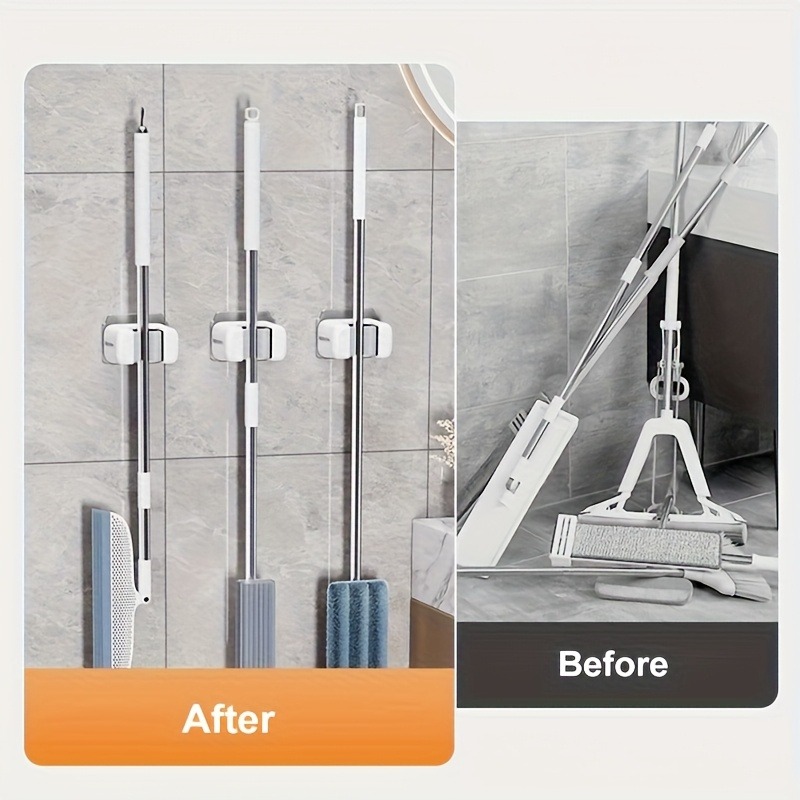 Wall-Mounted Mop and Broom Rac - Gardening Tools Range 评论和价格