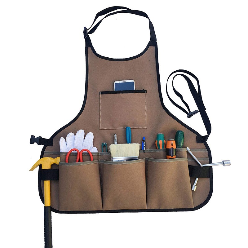 Garden Work Apron with Pockets - Gardening Tools Organiser 评论和价格