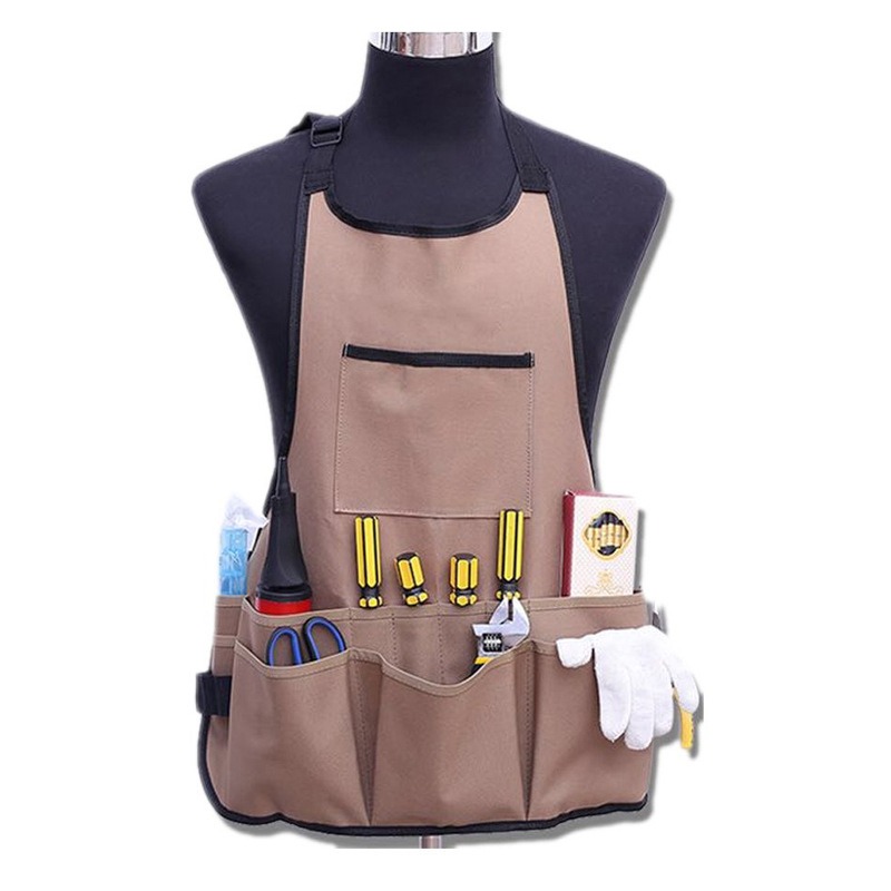 Garden Work Apron with Pockets - Gardening Tools Organiser 评论和价格