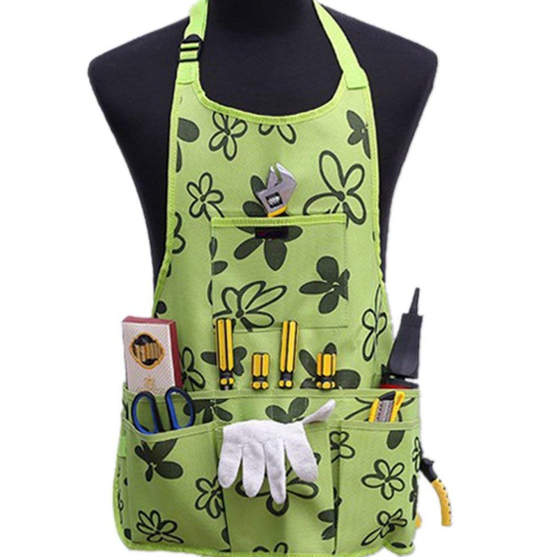 Garden Work Apron with Pockets - Gardening Tools Organiser 评论和价格