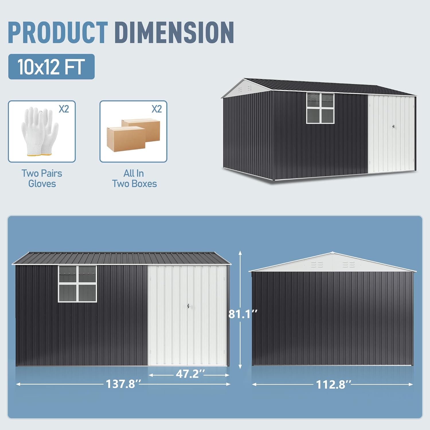 VIWAT 10x12~12x14 FT Outdoor M - Gardening Tools Organiser 评论和价格