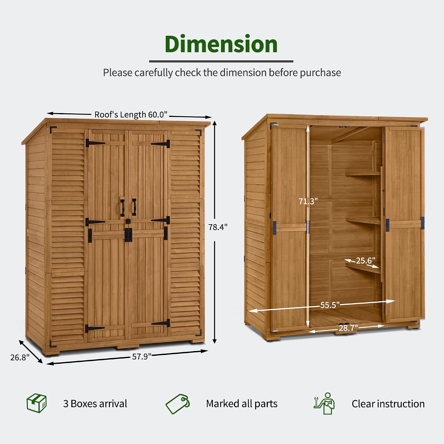 Outdoor Storage Cabinet with S - Gardening Tools Of 评论和价格