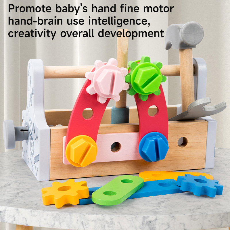 Children Toolbox Wooden Toys D - Gardening Tools Set Gift 评论和价格