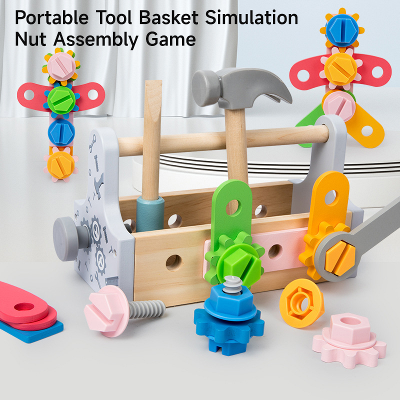 Children Toolbox Wooden Toys D - Gardening Tools Set Gift 评论和价格