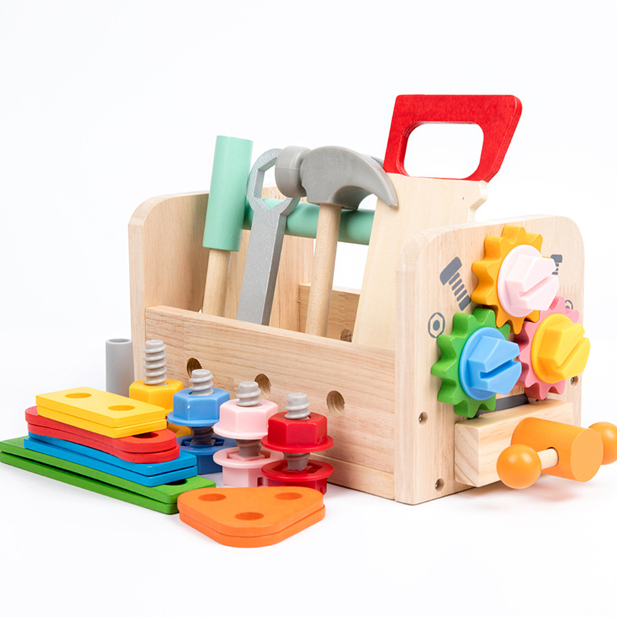 Kids Tool Bench Wooden Set Toy - Gardening Tools Set Gift 评论和价格