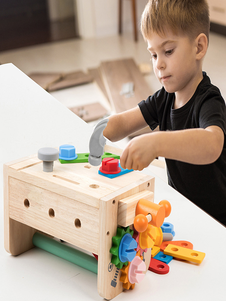 Kids Tool Bench Wooden Set Toy - Gardening Tools Set Gift 评论和价格