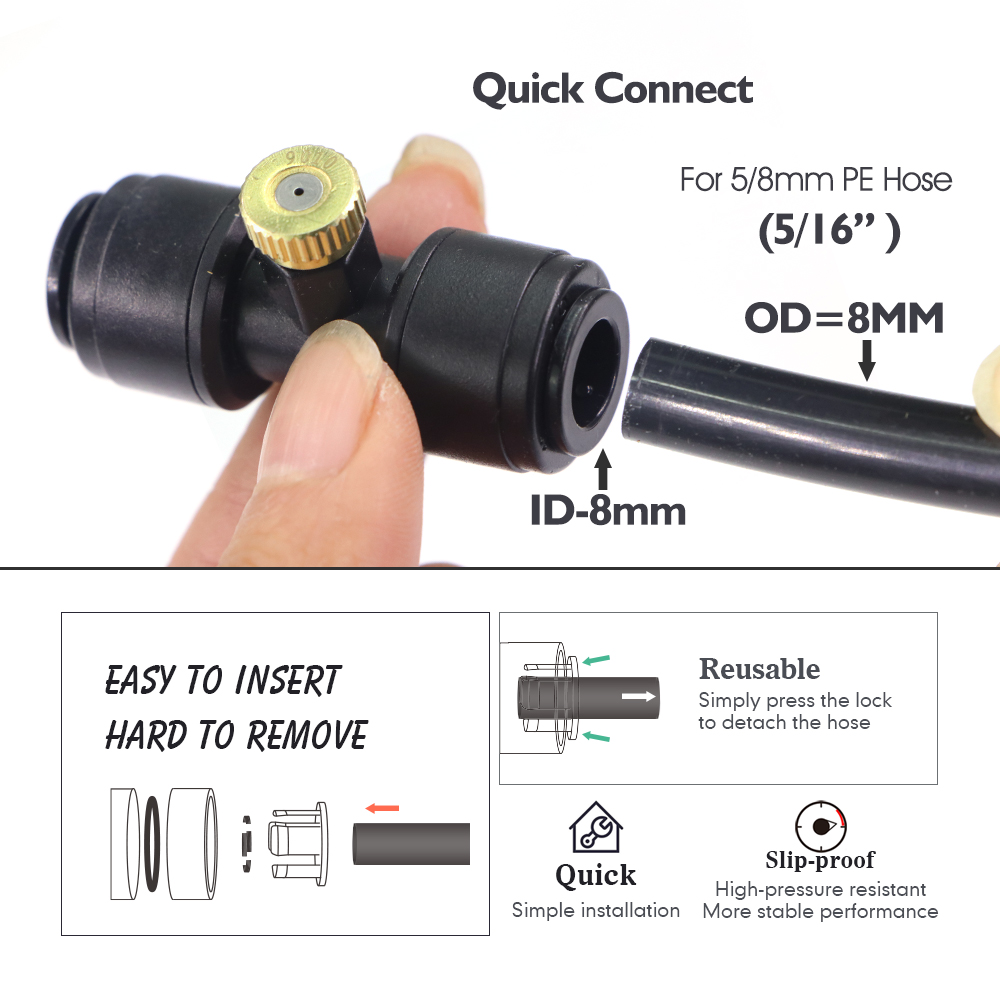0.1-1mm Brass Spray Nozzle W/T - Garden Hose Nozzle 评论和价格