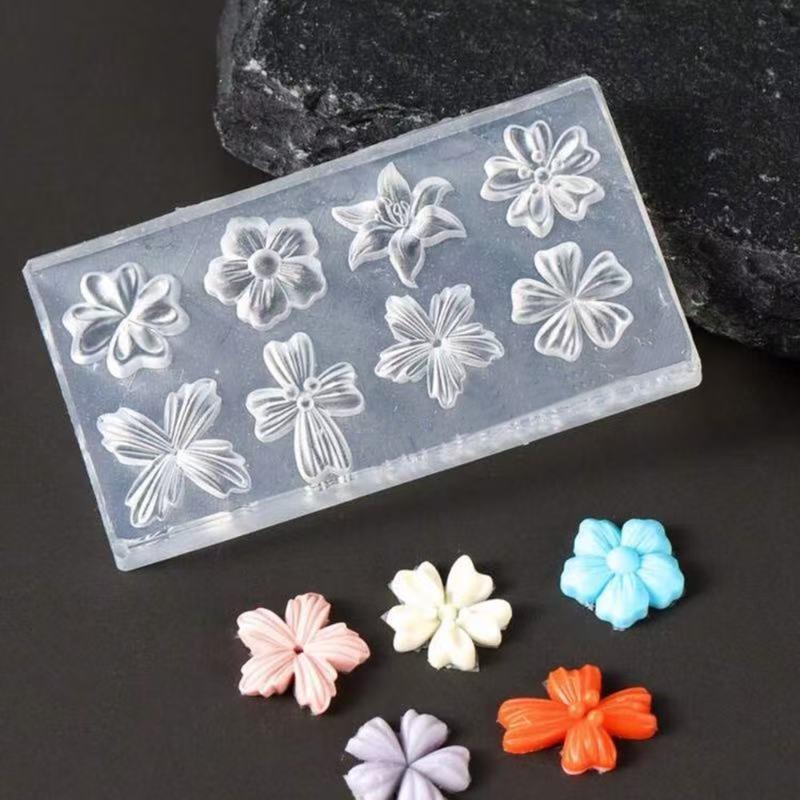 New Flower Nail Art Mold 3D Si - Gardening Tools Diy 评论和价格