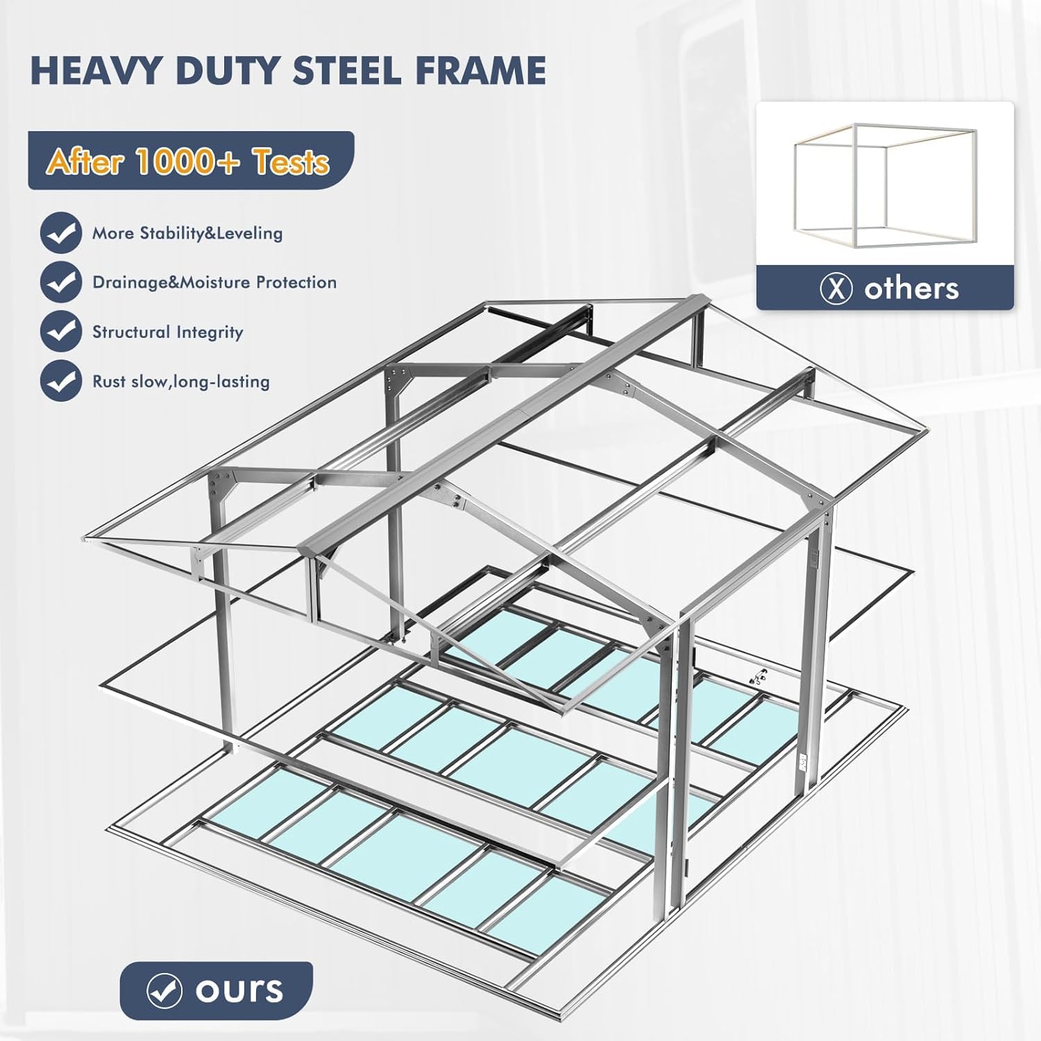 12x10 FT Metal Storage Shed wi - Gardening Tools Of 评论和价格