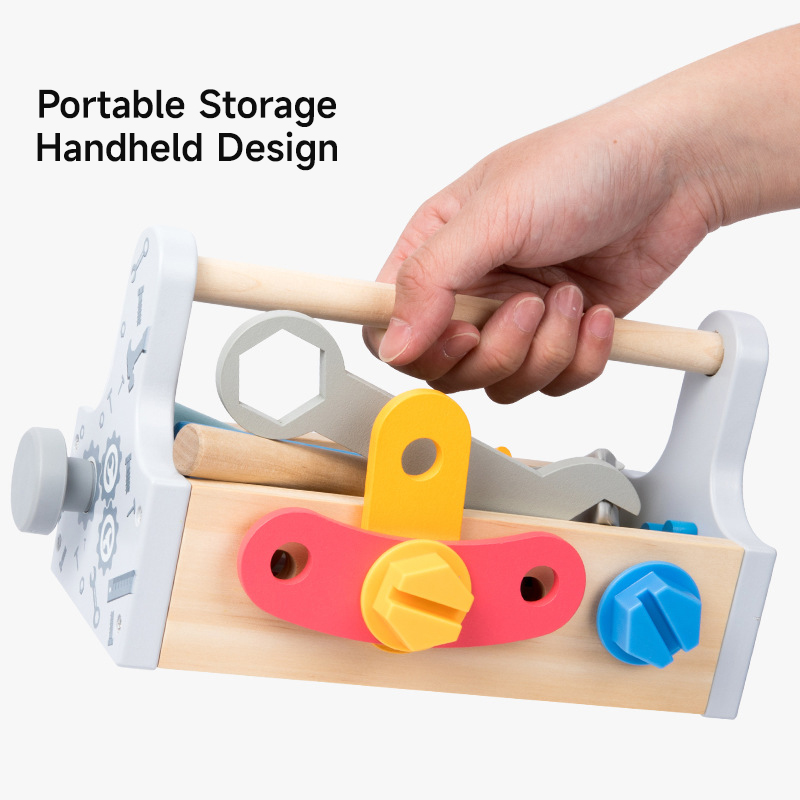 Children Toolbox Wooden Toys D - Gardening Tools Set Gift 评论和价格