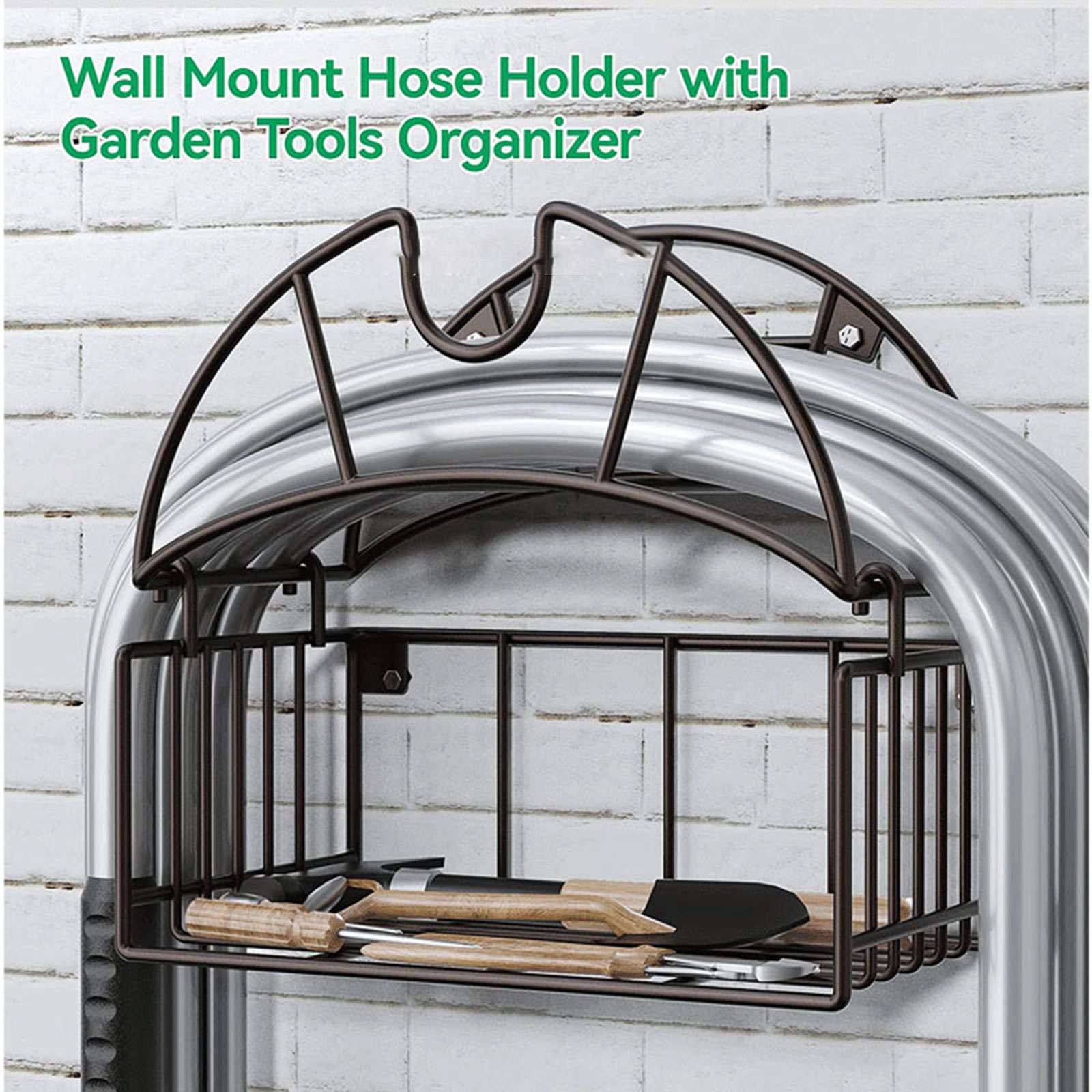 Wall Mount Garden Hose Holder  - Gardening Tools Organiser 评论和价格