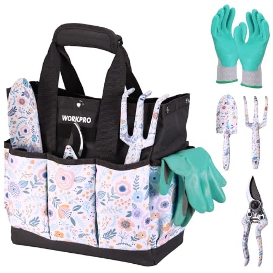5PCS Garden Tool Set, Aluminum - Gardening Tools Set Gift 评论和价格