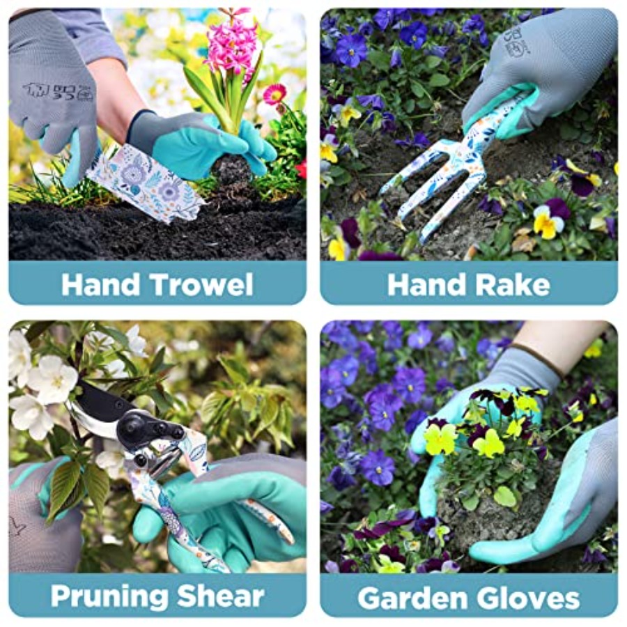 5PCS Garden Tool Set, Aluminum - Gardening Tools Set Gift 评论和价格